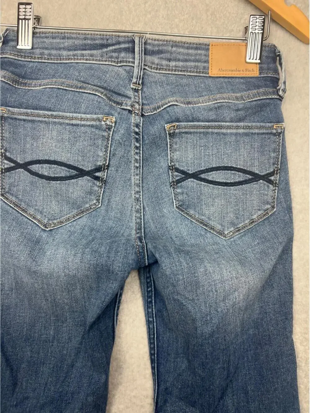 Abercrombie & Fitch Denim Jeans Womens 00S Straight Mid Rise Classic Casual